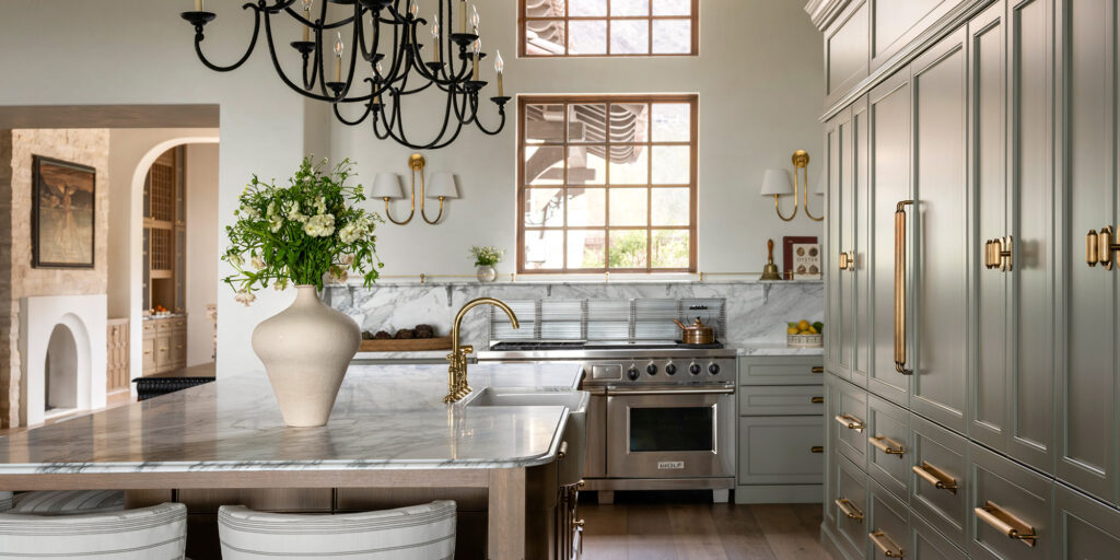 Modern Arizona kitchen remodel with warm neutral tones and natural light