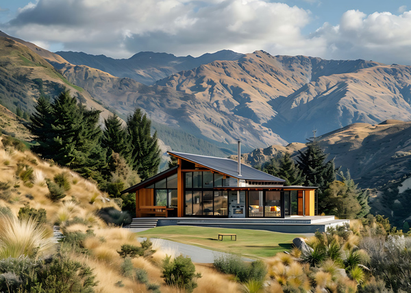 Whitefish custom homes, modern rustic design Montana